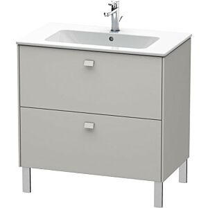 Duravit Brioso Waschtischunterbau BR440200707 820x479mm, Betongrau Matt, 2 Auszüge