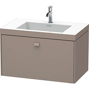 Duravit Brioso c-bonded washbasin with substructure BR4601N4343, 80x48cm, Basalt Matt , without tap hole