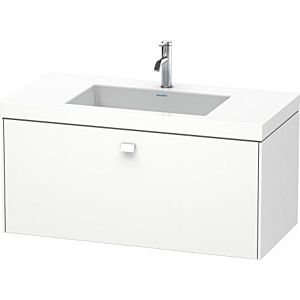 Duravit Brioso c-bonded Waschtisch mit Unterbau BR4602N1818, 100x48cm, Weiß Matt, ohne Hahnloch