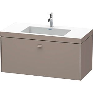 Duravit Brioso c-bonded Waschtisch mit Unterbau BR4602N4343, 100x48cm, Basalt Matt, ohne Hahnloch
