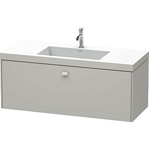 Duravit Brioso c-bonded vasque avec sous-structure BR4603N0707, 120x48cm Gris Béton Mat , sans Gris Béton Mat .