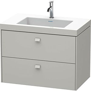 Duravit Brioso c-bonded vasque avec soubassement BR4606N0707, 80x48cm, Gris Béton Mat , sans Gris Béton Mat .
