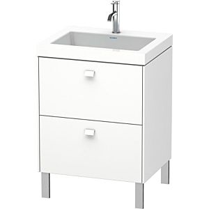 Duravit Brioso c-bonded Waschtisch mit Unterbau BR4700N1818 60x48cm, Weiß Matt, ohne Hahnloch