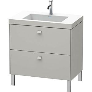 Duravit Brioso c-bonded vasque avec soubassement BR4701N0707, 80x48cm, Gris Béton Mat , sans Gris Béton Mat .