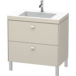 Duravit Brioso c-bonded washbasin with substructure BR4701N9191, 80x48cm, Taupe , without tap hole