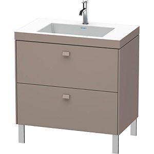 Duravit Brioso c-bonded Waschtisch mit Unterbau BR4701N4343, 80x48cm, Basalt Matt, ohne Hahnloch