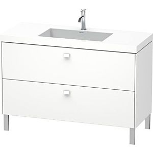 Duravit Brioso c-bonded Waschtisch mit Unterbau BR4703N1818, 120x48cm, Weiß Matt, ohne Hahnloch