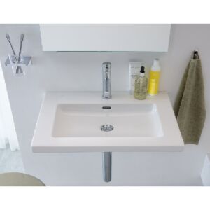 Laufen Living Square Waschtisch 8164320001091 65x48cm, Einbau von oben, ohne Hahnloch, Überlauf