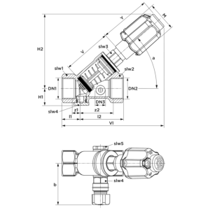 Seppelfricke KFR 1506.10 DN 32, tige non montante, avec vidange