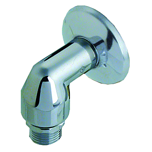 Aalberts SEPP Safe Wandanschlussbogen 0005953 DN 15, Winkelform, mit Rückflussverhinderer, Rohrbelüfter, Messing verchromt