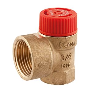 Afriso safety valve 42391 G 3/4 x 1 IG, 3 bar, max. 100 kW, for heating
