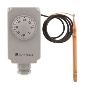 Thermostat externe Afriso 67421X GTK/7RD, 0/90 °C, 1000 mm, avec tube capillaire