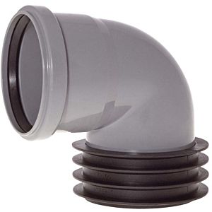 Airfit Winkel-Steckmuffe 112110WS DN 110 x 110, grau