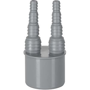 Airfit double hose nipple 50020SN DN 50, Ø 2 x 8.3-20.5 mm