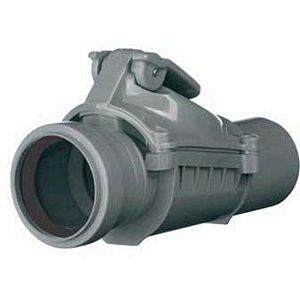 Airfit backflow flap 50050GRK DN 50, gray, with additional hand lock