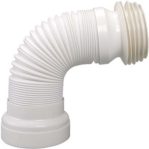 Airfit WC connection pipe 90010WA DN 98 - 120, 285 - 500 mm, flexible, white