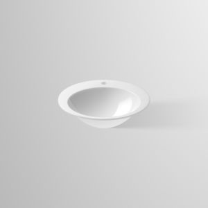 Lavabo encastré Alape EB O600H 2104100000 600 x 500 mm, avec trou de robinetterie, sans trop-plein