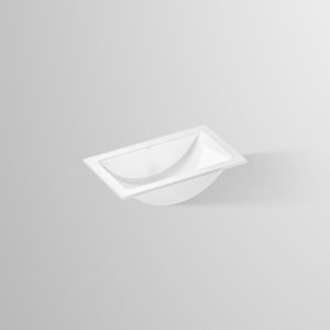 Lavabo encastré Alape EB R585 2201100000 585 x 347 mm, blanc, avec trou de robinetterie, sans trop-plein