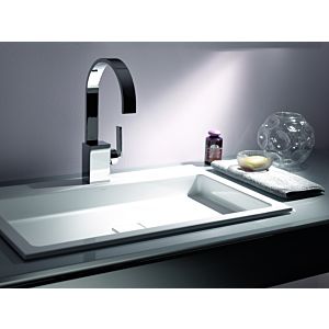 Alape built-in basin X.plicit 2208000000 EB. RE700H. 2, 70 x 46 cm, white, without overflow
