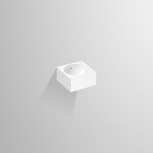 Alape IC325H washbasin 4236200000 32.5x32.5cm, white, with tap hole/overflow