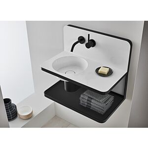 Alape WP.S19.1 Washbasin 5260000000 600 x 360 mm, white, round basin on the left, without overflow