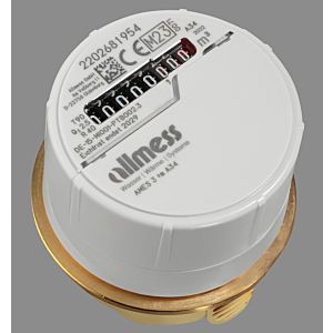 Allmess replacement water meter 0203932206 3 +m A34, Q 2.5 m3/h, DN 15