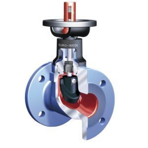 ARI Euro-Wedi flange shut-off valve 100700025-10 DN 25, PN 6 up to 120 degrees C, maintenance-free