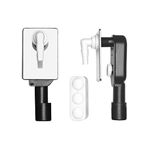 ASW Geruchsverschluss 100894 Unterputz, Abdeckplatte Edelstahl