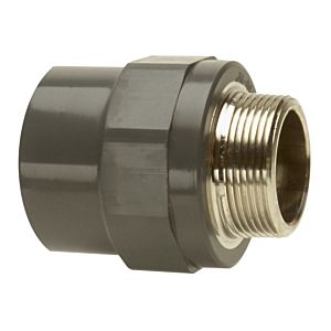 Bänninger Pvc-u Übergangs-Muffennippel 1R10087612 32 mm x R 2000 , DN 25, avec AG conique