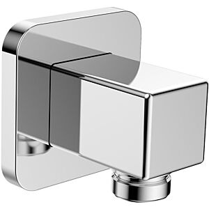 AqvaZone AqvaShower Wandanschlussbogen 035518550 soft-edge, cube, 1/2 Zoll Außengewinde x 1/2 Zoll Außengewinde, eigensicher, chrom