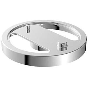 Plaques de base AqvaZone AqvaShower 035588850 7 mm, pour barres de douche 900 et 1100 mm, chromées