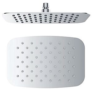 AqvaZone AqvaGreen Ufo shower head 035509450 300 x 200 mm, rectangular, chrome, 2.4 mm visible height