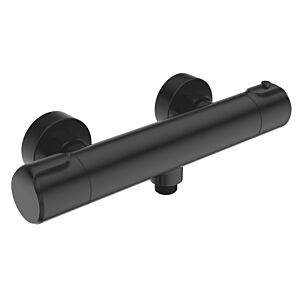 Mitigeur thermostatique de douche AqvaZone AqvaTherm 054551902 noir mat, rond