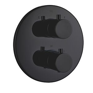 AqvaZone AqvaTherm pre-assembly set 054565702 matt black, thermostatic mixer