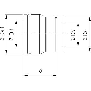 Bertrams Dw Erweiterungsstück 22ES160 Ø 160 mm, doppelwandig