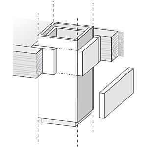 Bertrams Camino-fix mise en œuvre 02DFH pour plafonds en bois L90