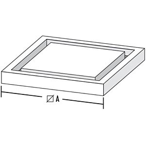 Bertrams Camino-fix lightweight shaft base plate 02FP14 dimensions 140/140 mm