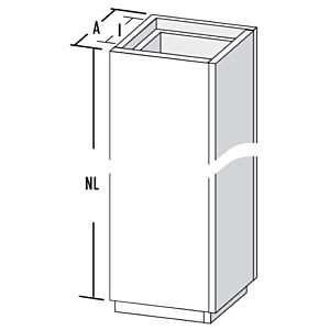 Bertrams Camino-fix lightweight shaft 02SL1200-22 Dimensions ia. 220/220-300/300 mm, nominal length 1200 mm
