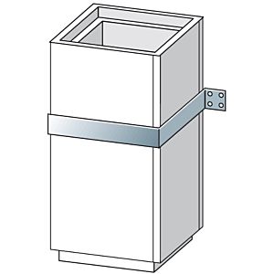 Bertrams Camino-fix support mural en acier inoxydable 02WH14 dimensions 140/140 mm