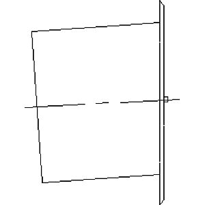 Bertrams Ewr cleaning door 21TV3 250 x 300 mm, with nozzle