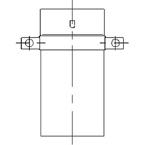 Bertrams Ewr-d Zwischenstütze 21ZSH-D180 180 x 0,6 mm, mit Haltering
