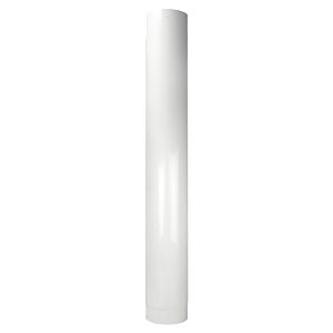 Bertrams ALU-Pu Abgasrohr 04RL1000-110 1000 mm, Ø 110 mm, weiß-pulverbeschichtet