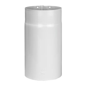 Bertrams ALU-Pu Abgasrohr 04RL250-90 250 mm, Ø 90 mm, weiß-pulverbeschichtet