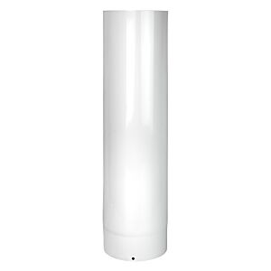 Bertrams ALU-Pu Abgasrohr 04RL500-90 500 mm, Ø 90 mm, weiß-pulverbeschichtet