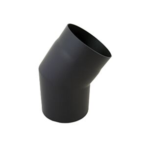 Arc Bertrams 05SB33-160 33°, en 2 parties, Ø 160 x 2 mm, fixe, sans porte, noir