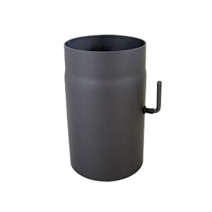 Bertrams exhaust pipe 07RL250-180DK 250 mm, Ø 180 x 2 mm, with throttle valve, cast grey