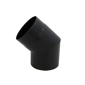 Bertrams ST-Pu segment bend 08SB45-250L 45°, 250 mm, welded, powder-coated, black