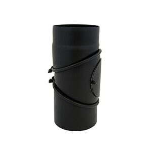 Bertrams ST-Pu segment bend 08SBV-RV-160L Ø 160 mm, 3-part, freely adjustable 1930 -90 °, powder-coated, black