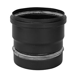 Bertrams Pièce de raccordement pour poêle Pelletino 10OAS100-100S 100 mm, cylindrique, 100 x 0,6 mm, noir