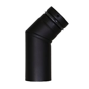Bertrams Pelletino Bogen 10SB45-80M 45°, ohne Reinigungsöffnung, 80 x 0,6 mm, mattschwarz